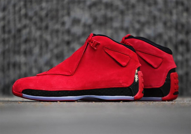 Air Jordan 18 Red Suede Where To Buy 3