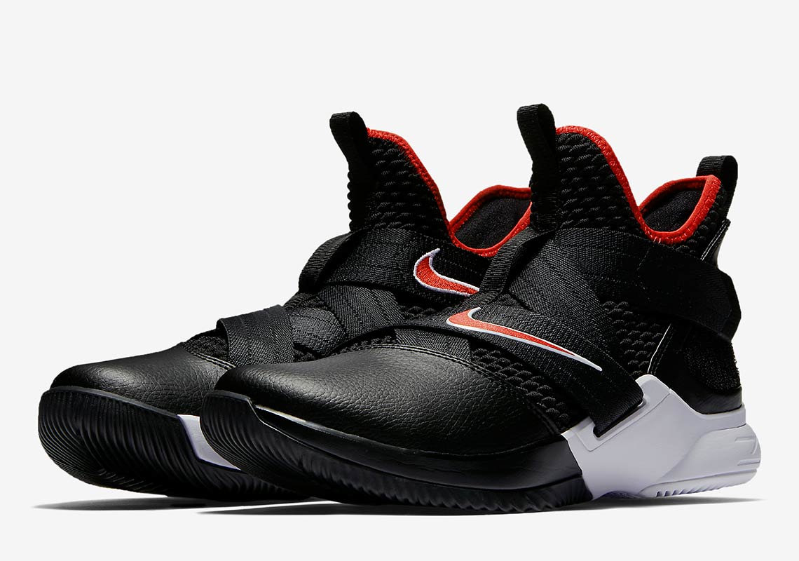 Nike Lebron Soldier 12 Black Red Ao2609 001 4