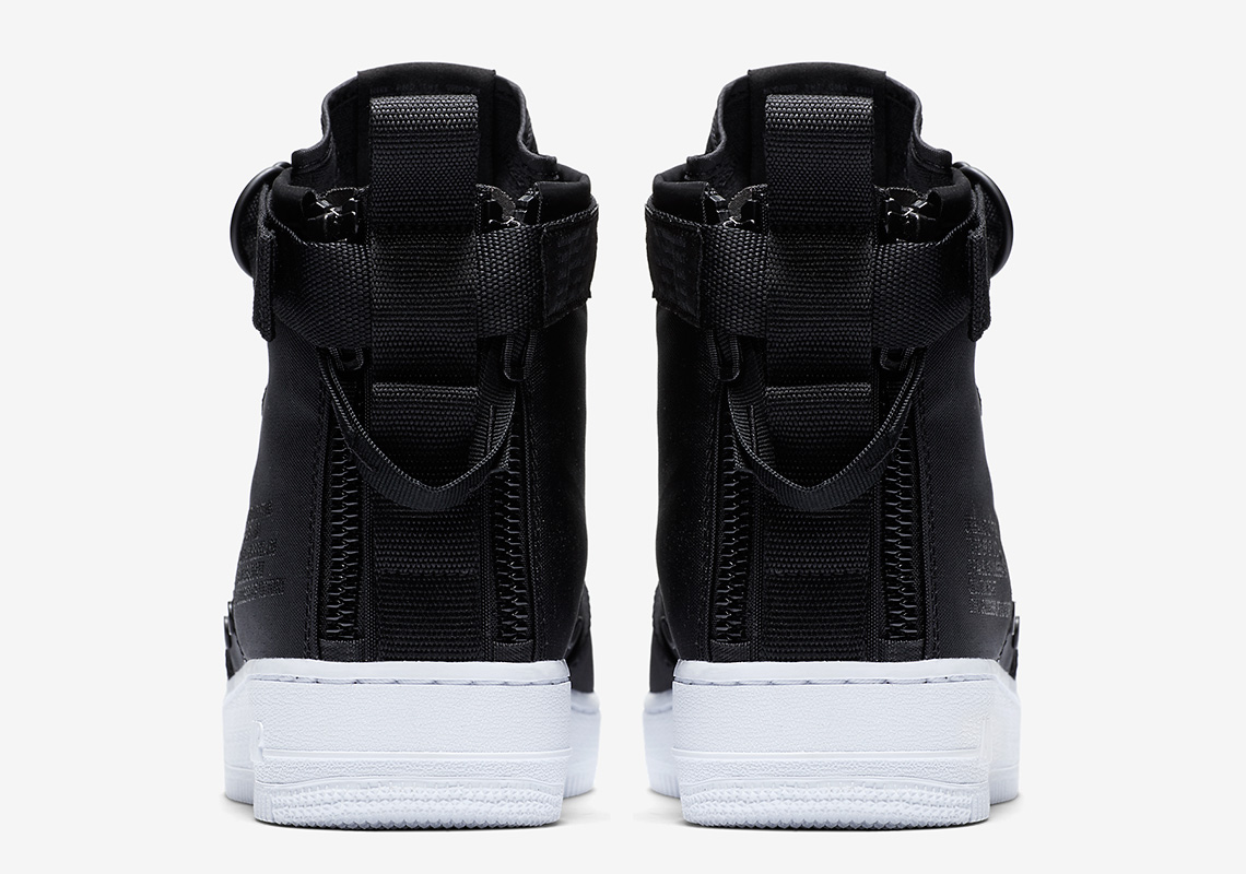 Nike Sf Af1 Black Nylon White 917753 006 5