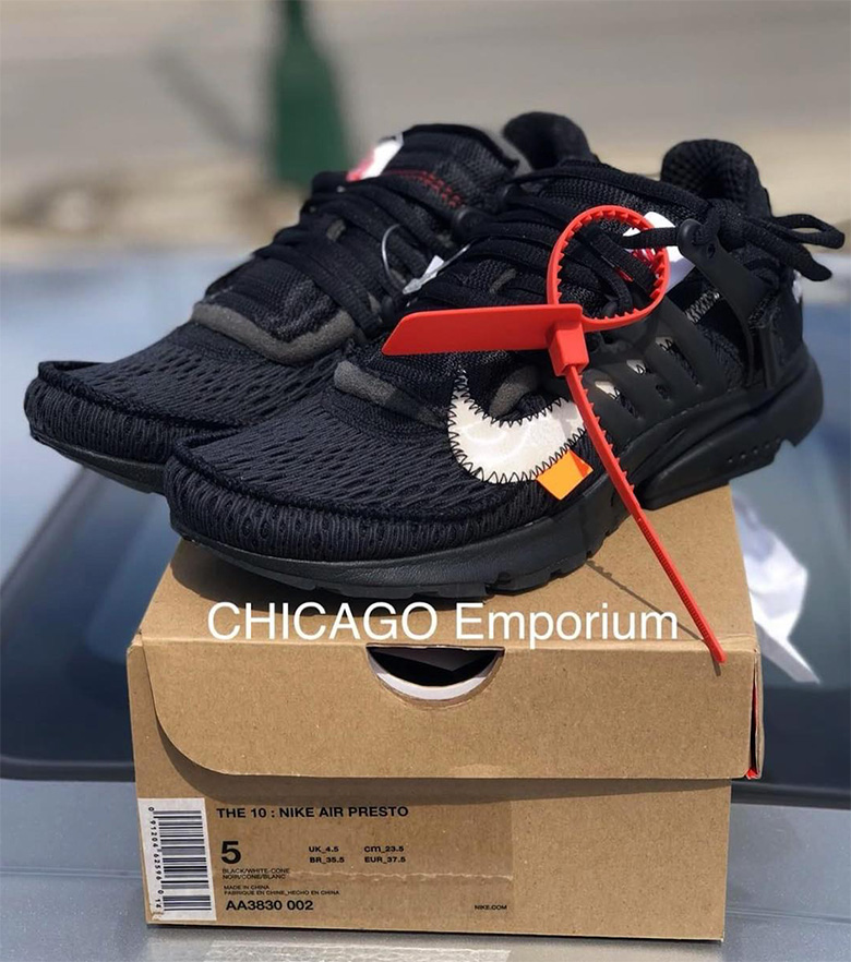 Off White Nike Presto Aa3830 002