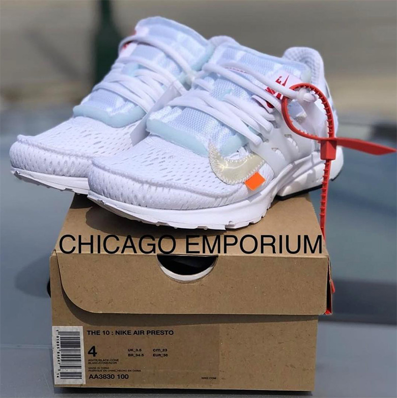 Off White Nike Presto Aa3830 100