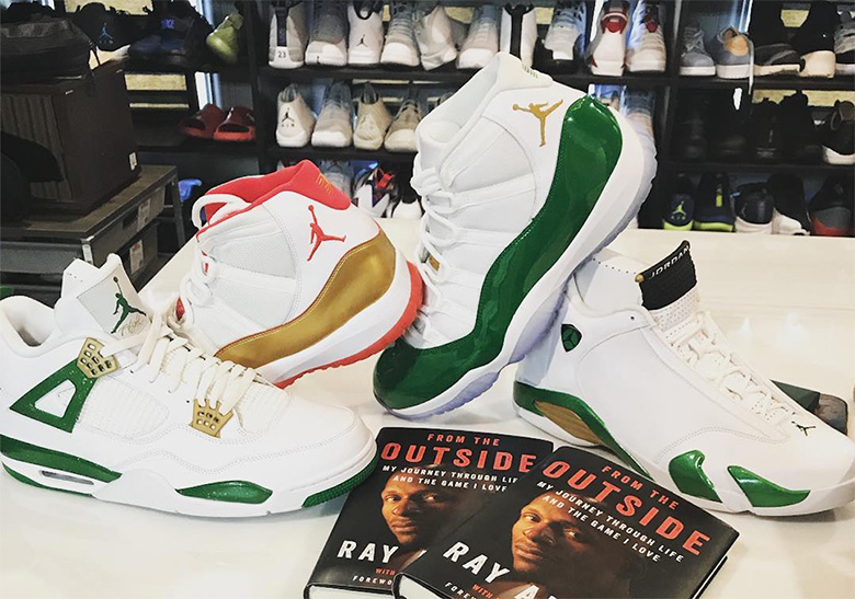 Ray Allen Reveals Boston Celtics Themed Air Jordan Retro PEs