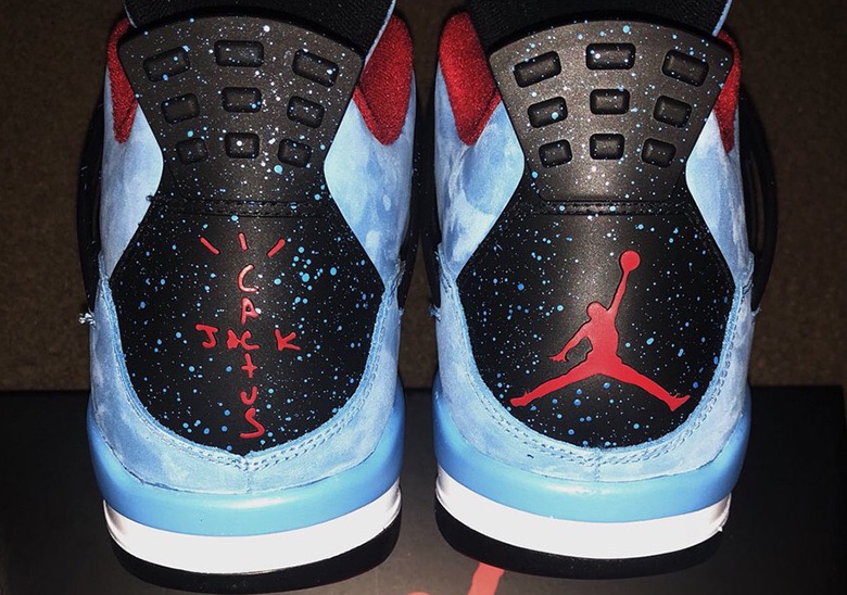 Travis Scott x Air Jordan 4 Features Different Heel Logos