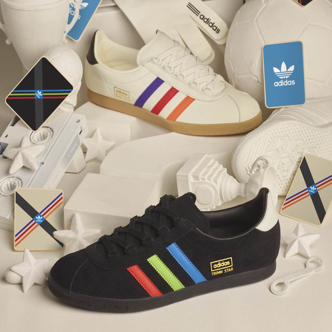 Adidas Originals Trimm Star Size Black White