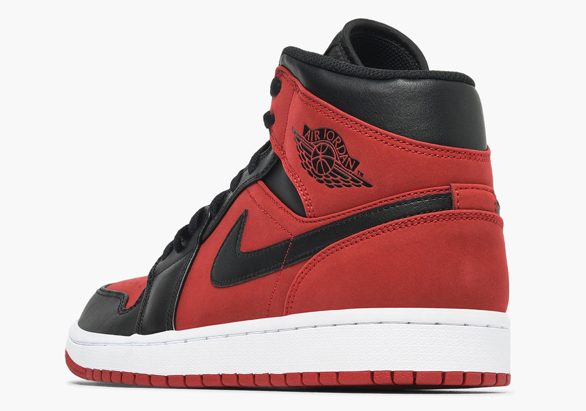 Air Jordan 1 Mid 554724 610 Gym Red Black White 2