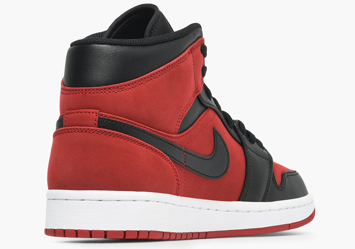 Air Jordan 1 Mid 554724 610 Gym Red Black White 3