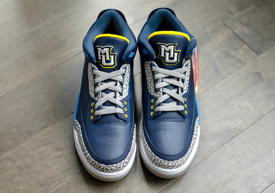 Air Jordan 3 College Pe Marquette 1