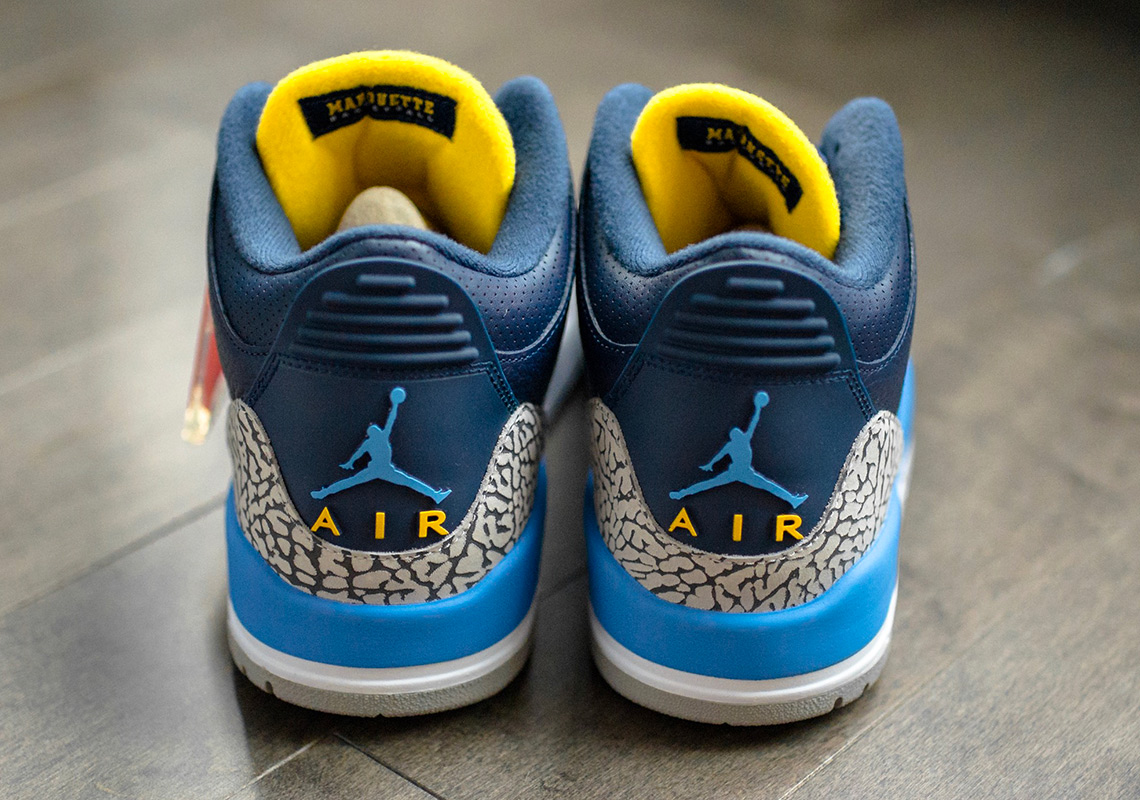 Air Jordan 3 College Pe Marquette 2