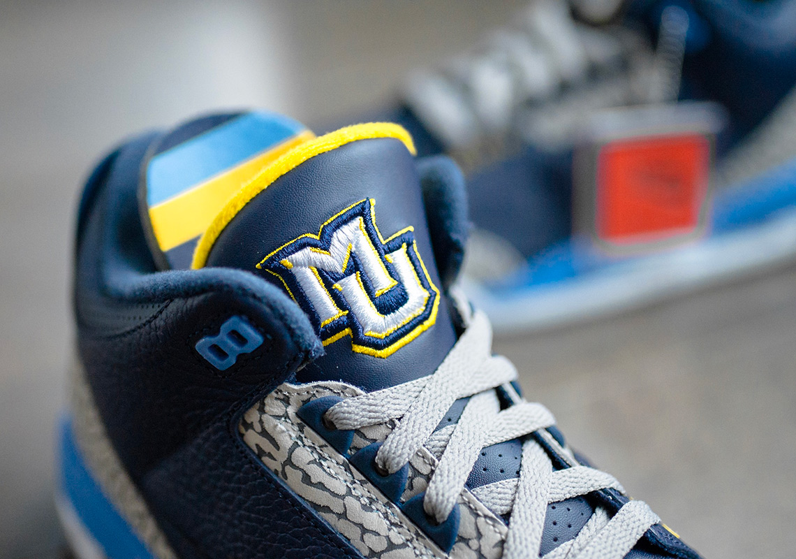 Air Jordan 3 College Pe Marquette 5