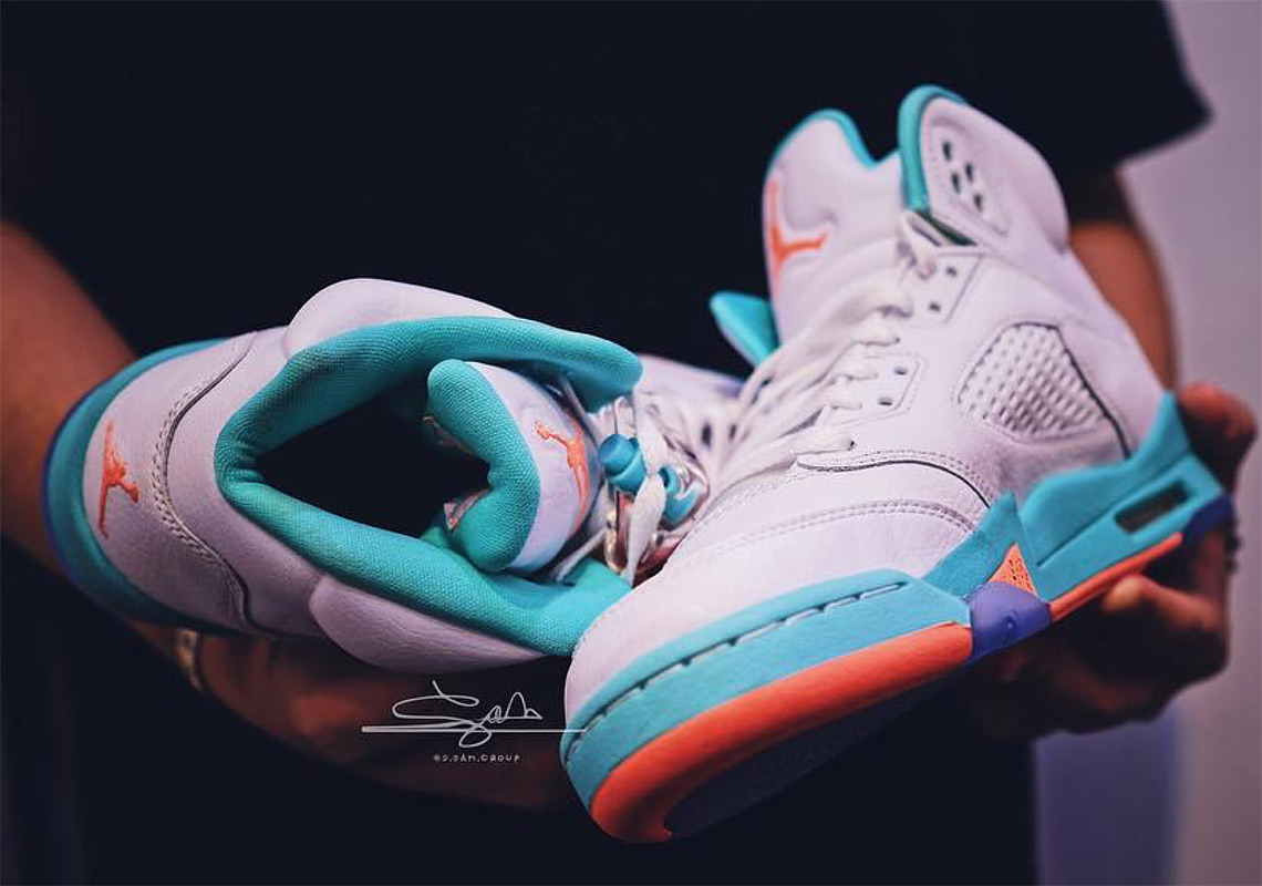 The Air Jordan 5 Retro Is Coming Soon In A Tropical “Light Aqua” Theme