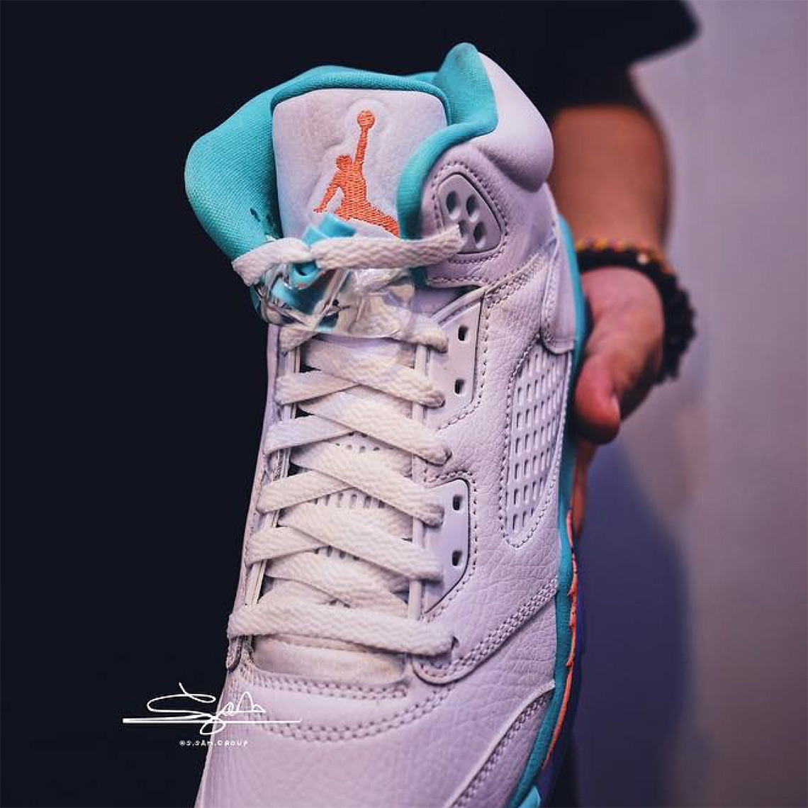 Air Jordan 5 Gs Light Aqua 5