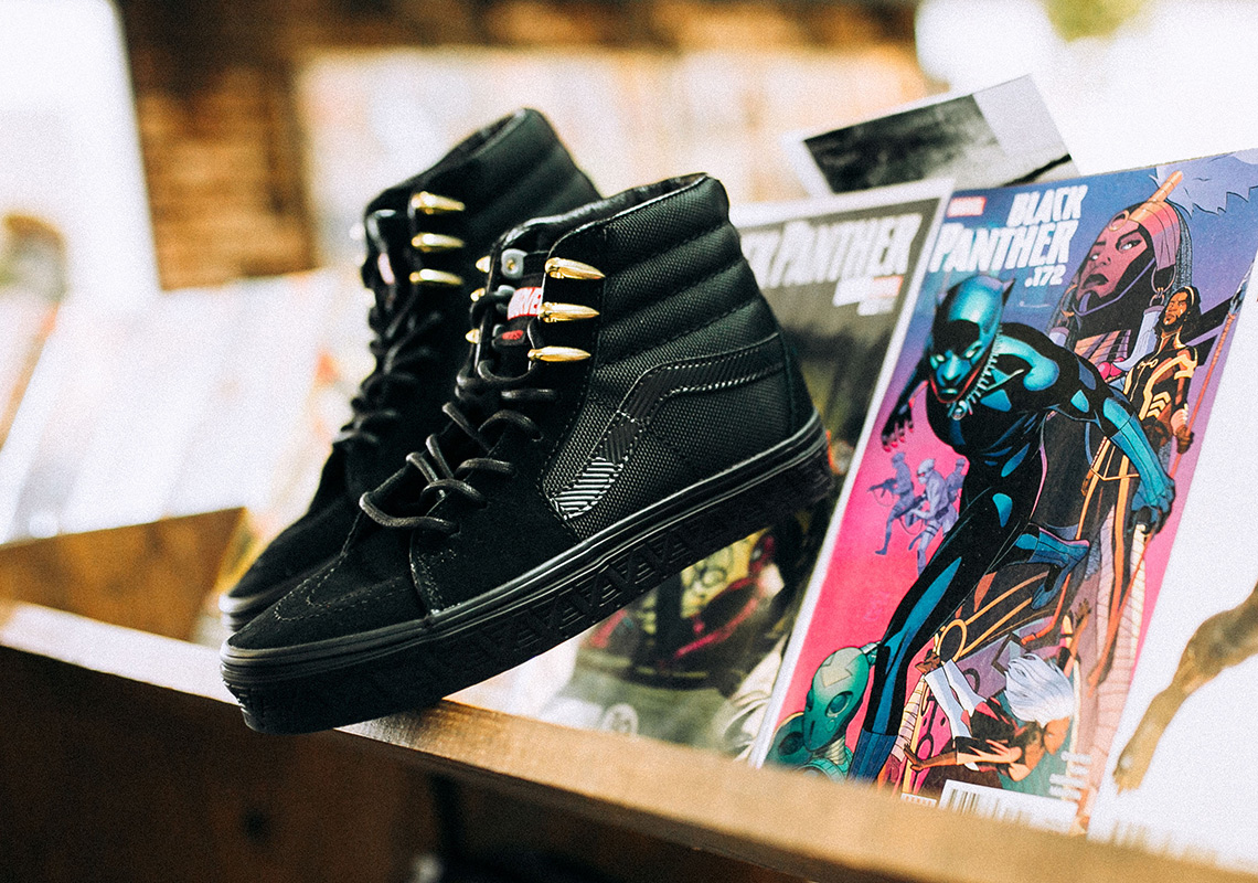 Black Panther Vans Sk8 Hi 1