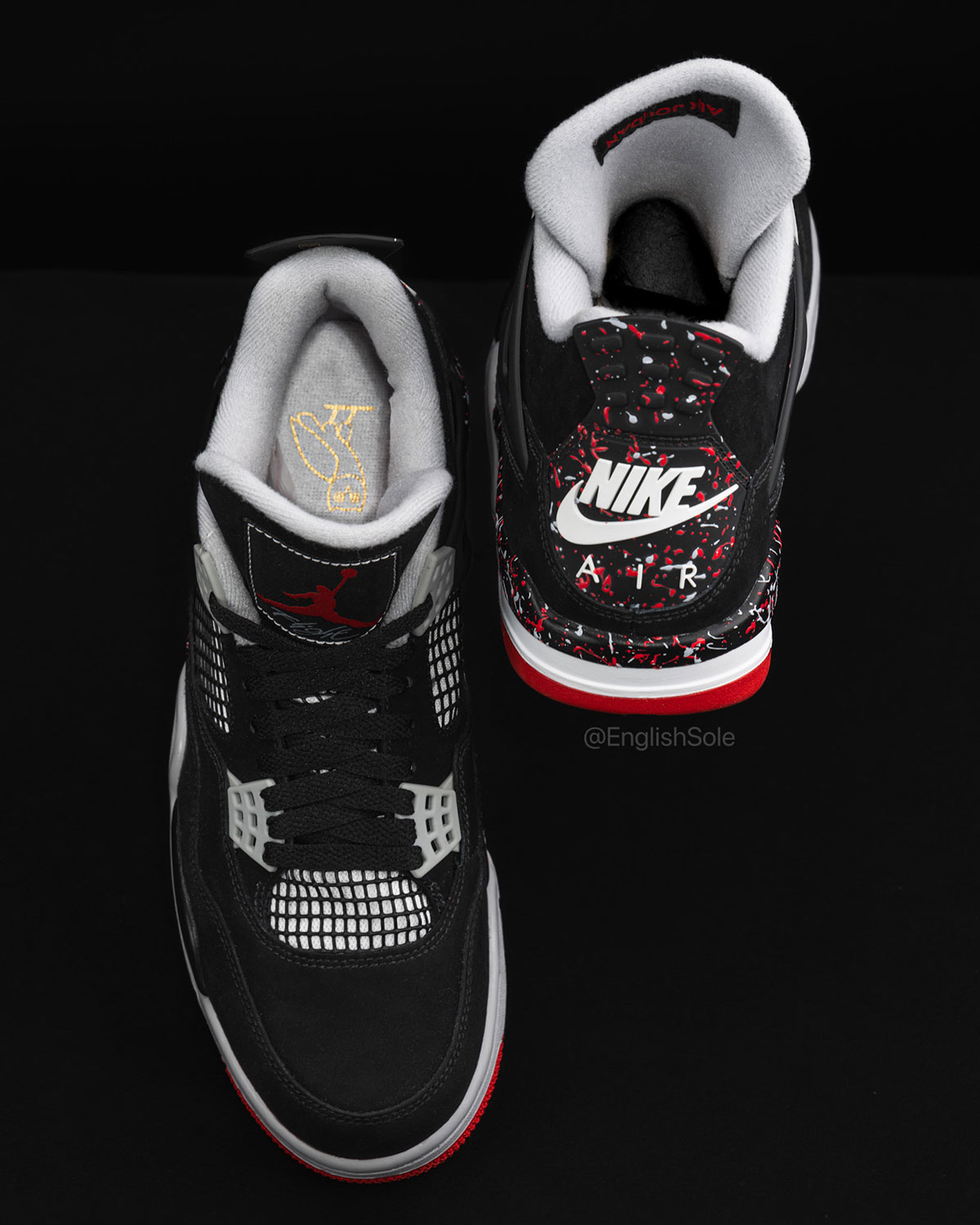 Jordan 4 Drake Ovo Splatter 3