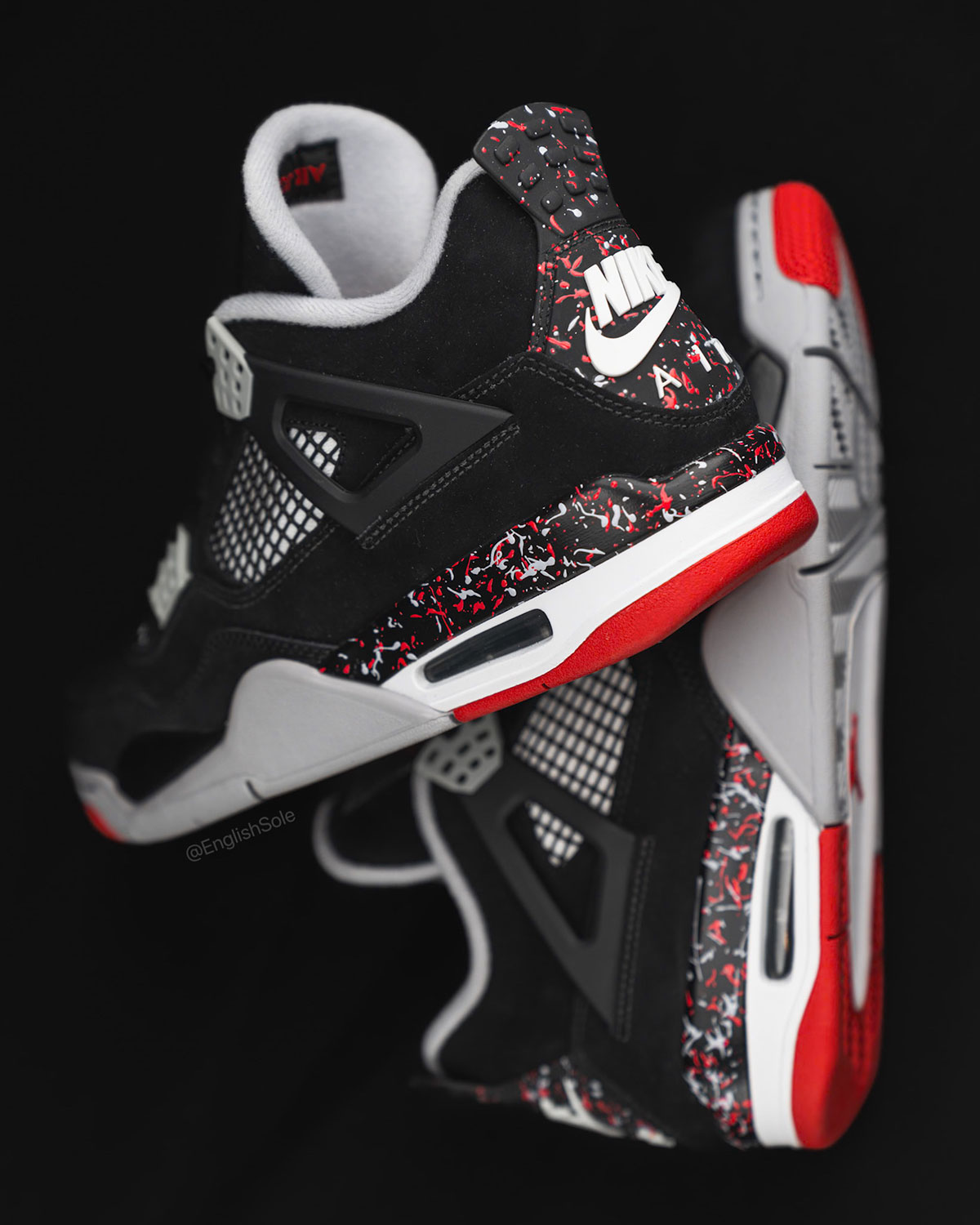 Jordan 4 Drake Ovo Splatter 7