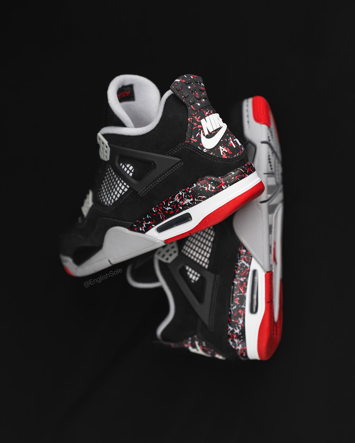 Jordan 4 Drake Ovo Splatter 9