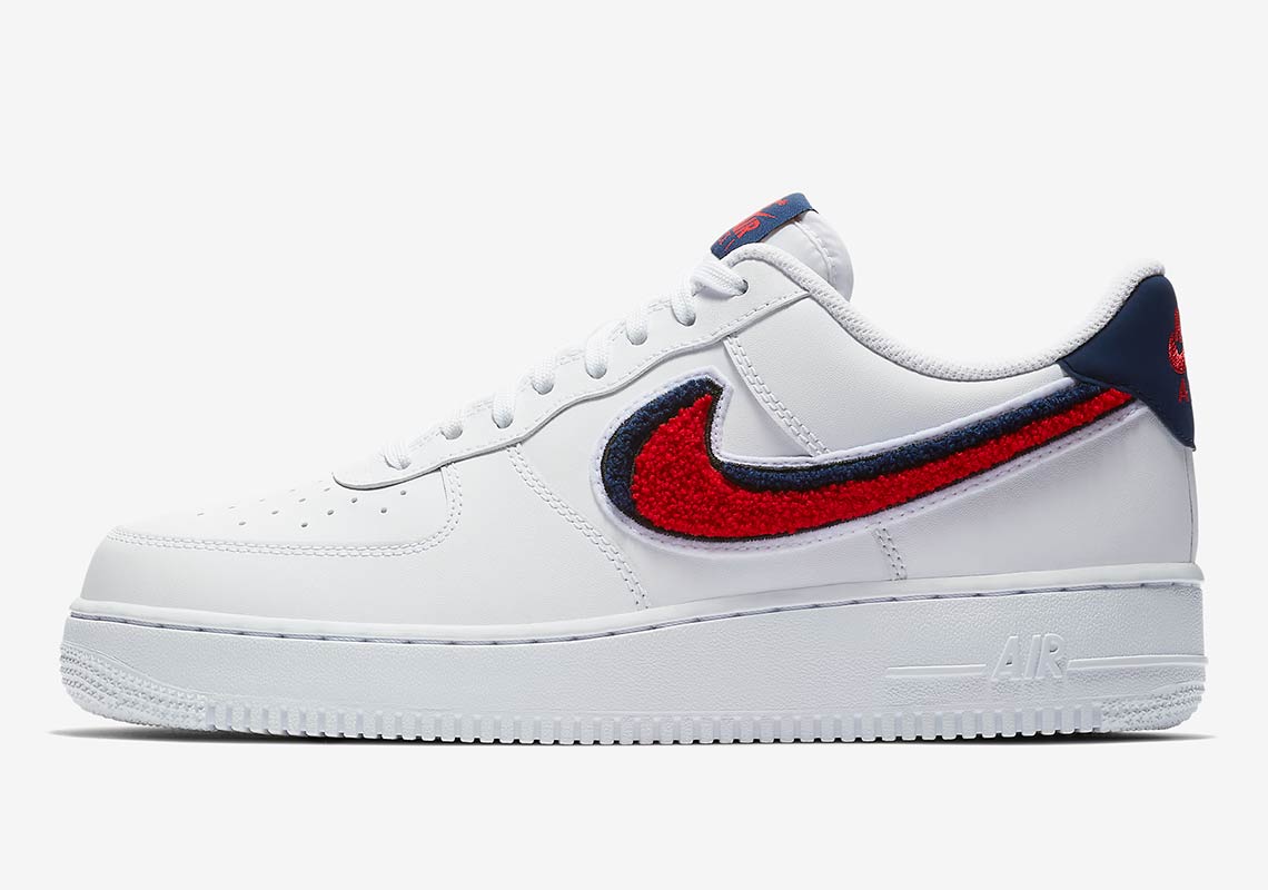 Nike Air Force 1 Chenille Swoosh 823511 106 1