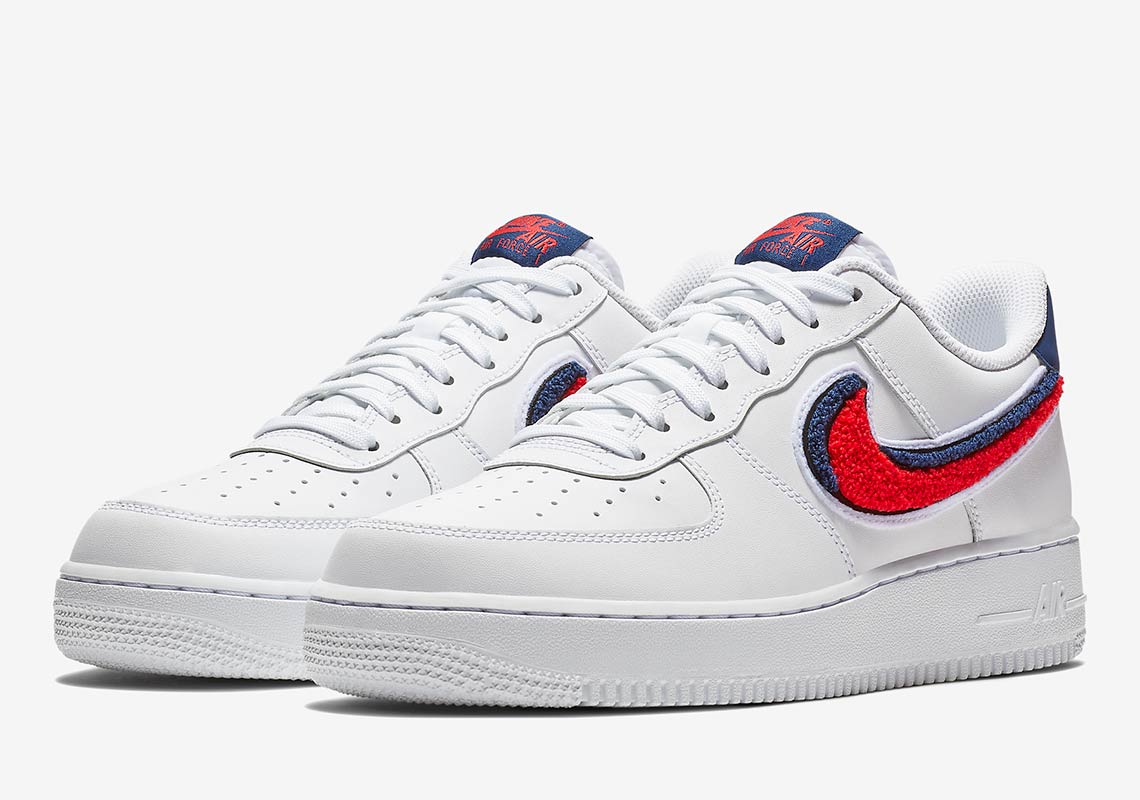 Nike Air Force 1 Chenille Swoosh 823511 106 5