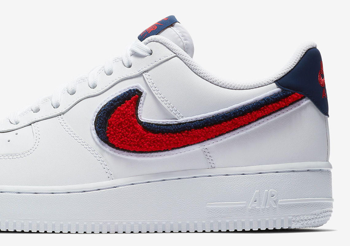 Nike's 3D Chenille Swoosh Is Coming To The Air Force 1 Low