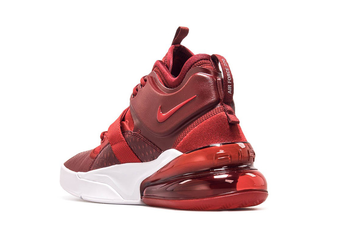 Nike Air Force 270 Red Croc Ah6772 600 5