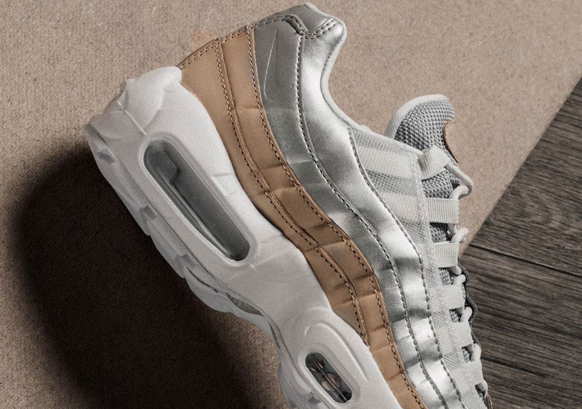 Nike Air Max 95 Silver Tan Ah8697 002 2