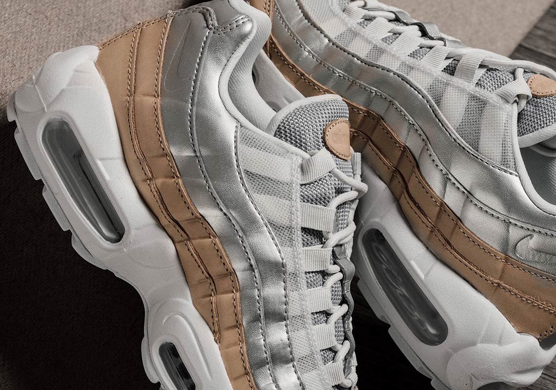 Nike Air Max 95 Silver Tan Ah8697 002 4