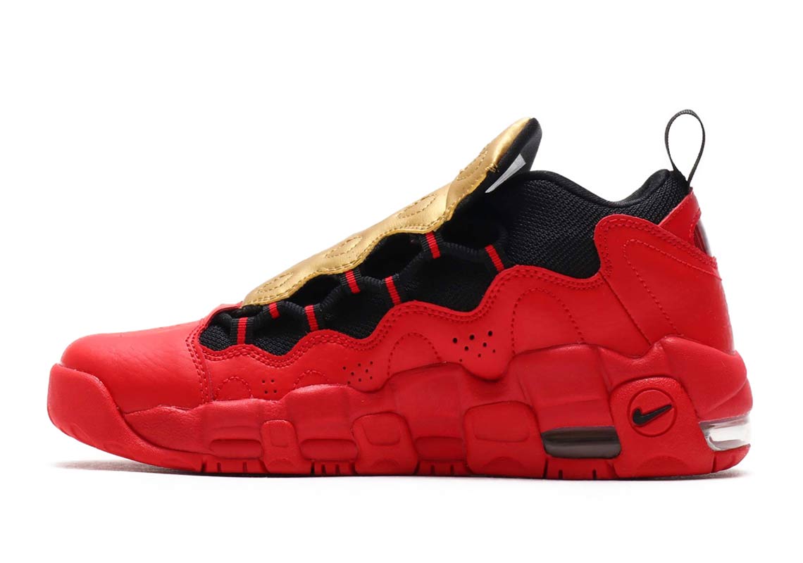 Nike Air More Money Gold Red Ah5215 600 3