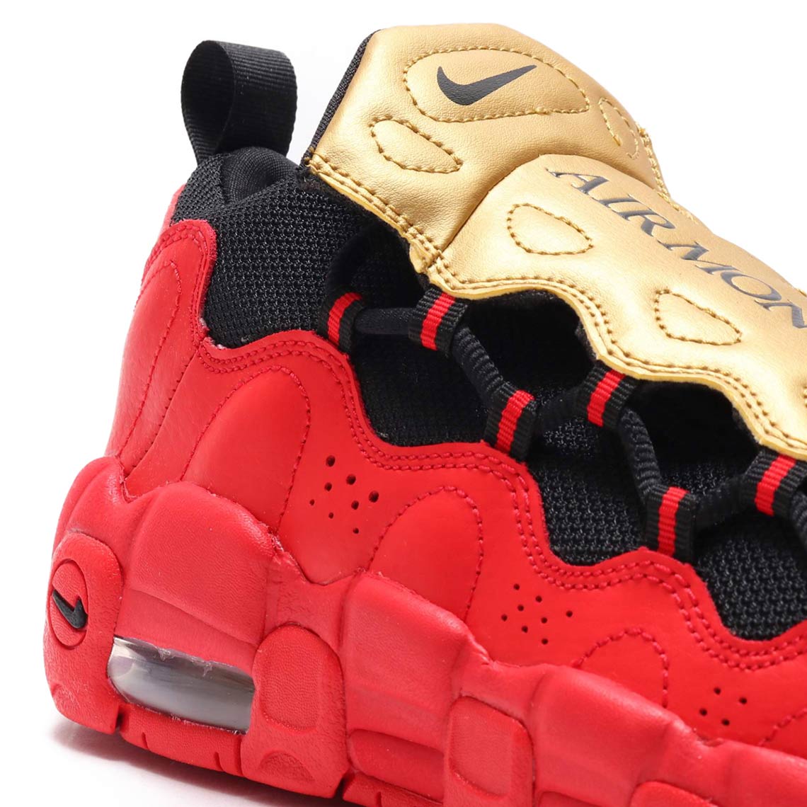 Nike Air More Money Gold Red Ah5215 600 8