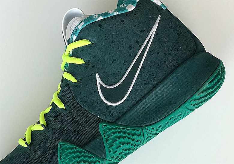 Jayson Tatum Debuts Nike Kyrie 4 "Green Lobster"