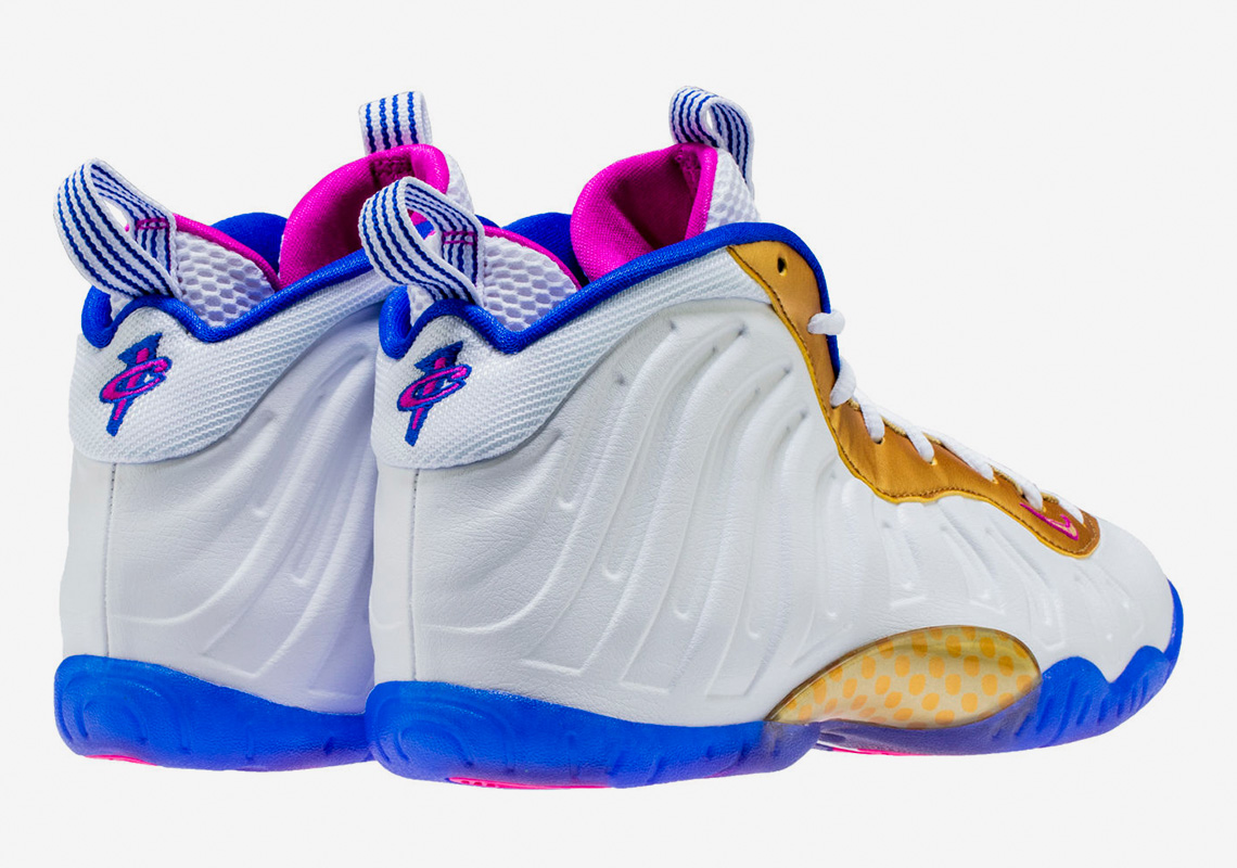 The Nike Little Posite One Arrives In Fuchsia, Royal, And Gold