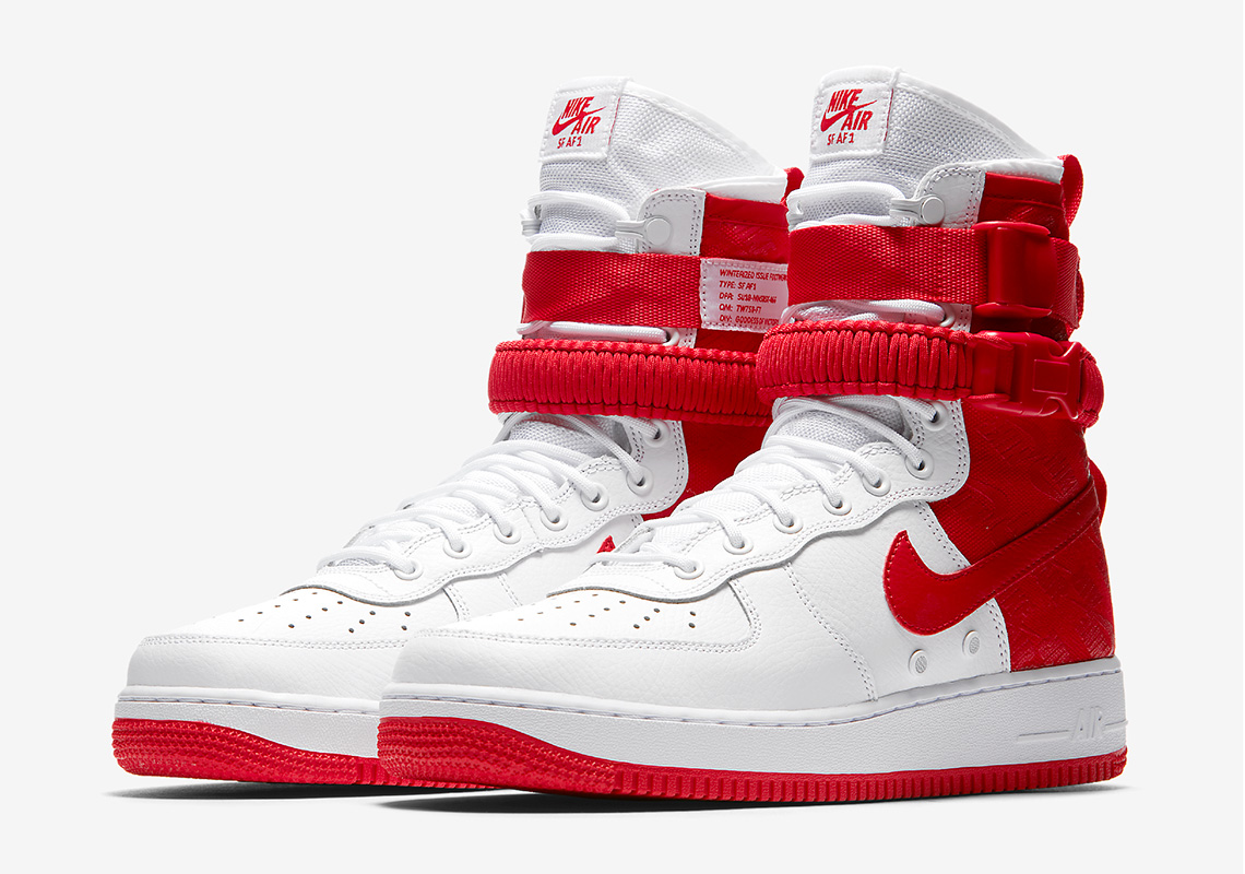 The Nike SF-AF1 High Returns In "University Red"