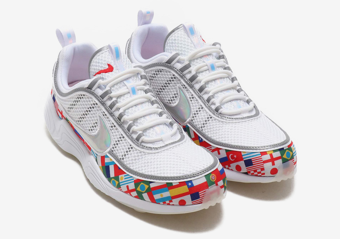 Nike Zoom Spiridon NIC "International Flag" In Detail