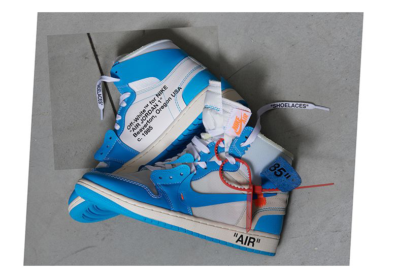 Official Images Of The OFF WHITE x Air Jordan 1 "UNC"