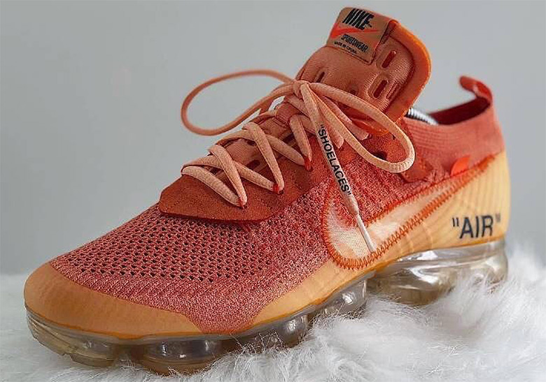 Off White Nike Vapormax Dye Orange