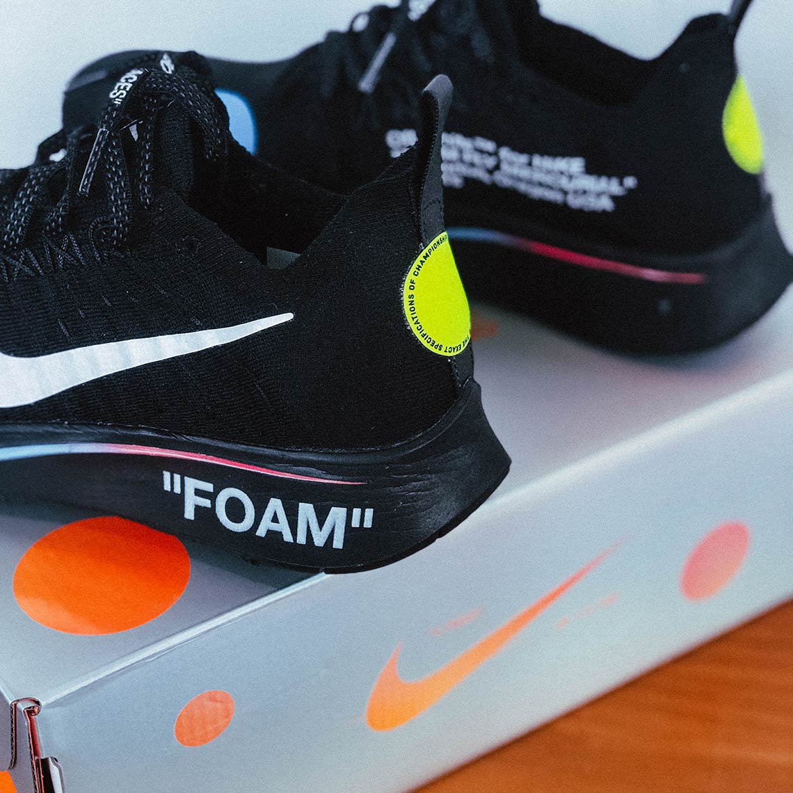 Off White Nike Zoom Fly Flyknit Mercurial Black 3