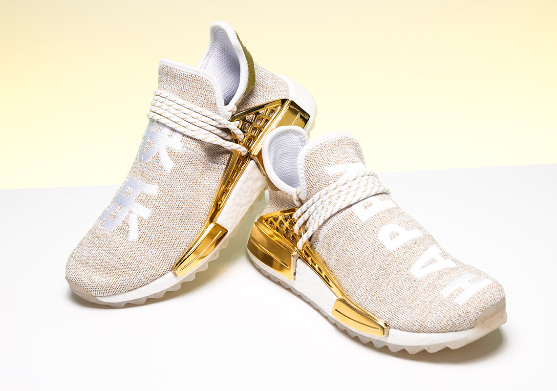 Pharrell Adidas Nmd Hu Gold Happy China F99762 2