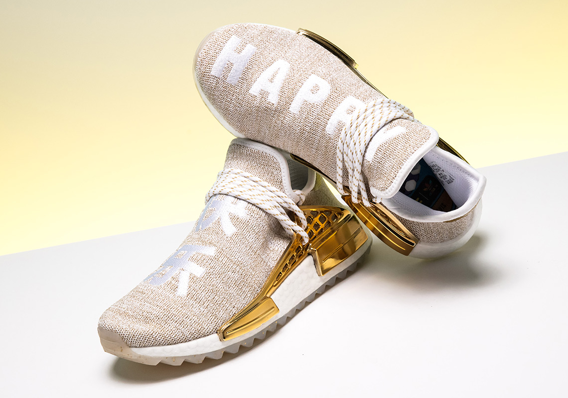 Pharrell Adidas Nmd Hu Gold Happy China F99762 5