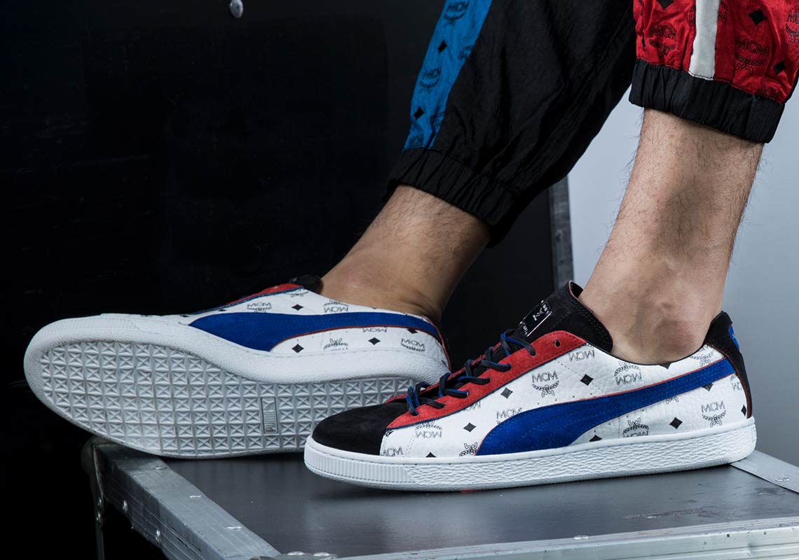 Puma Mcm Suede Classic Red White Blue 1