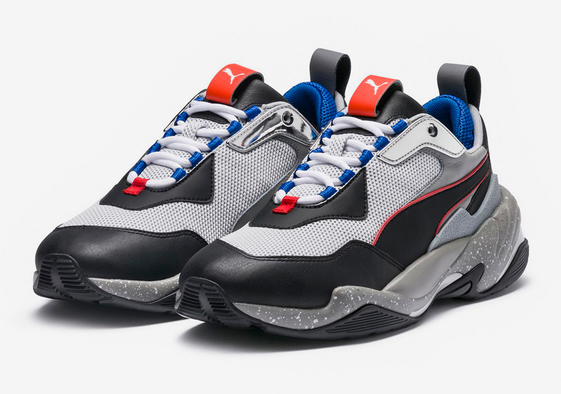 Puma Thunder Electric Black Grey Blue Orange 367996 02 3