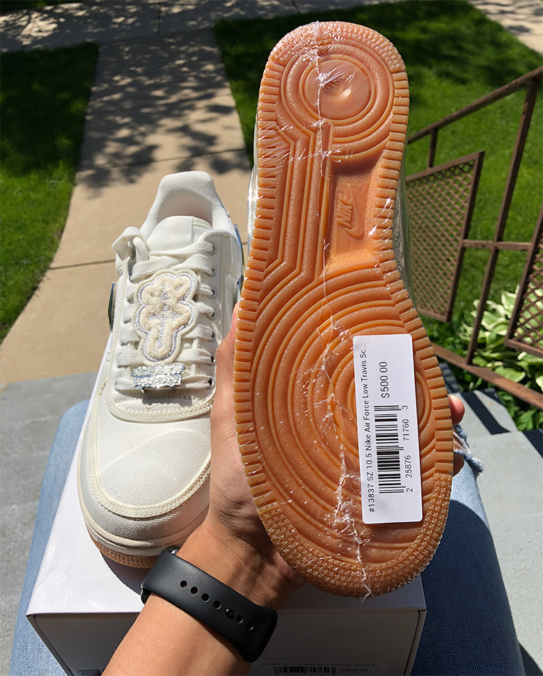 Travis Scott Nike Air Force 1 Sail 3