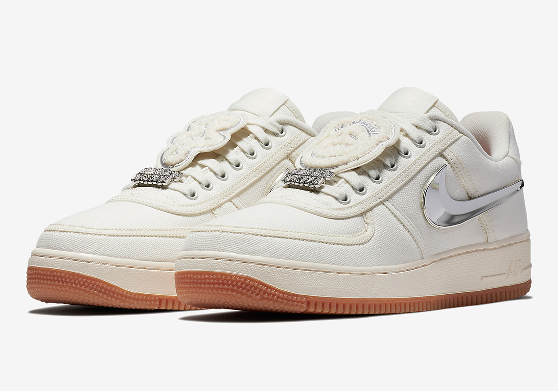 Travis Scott x Nike Air Force 1 Low Releasing In Sail