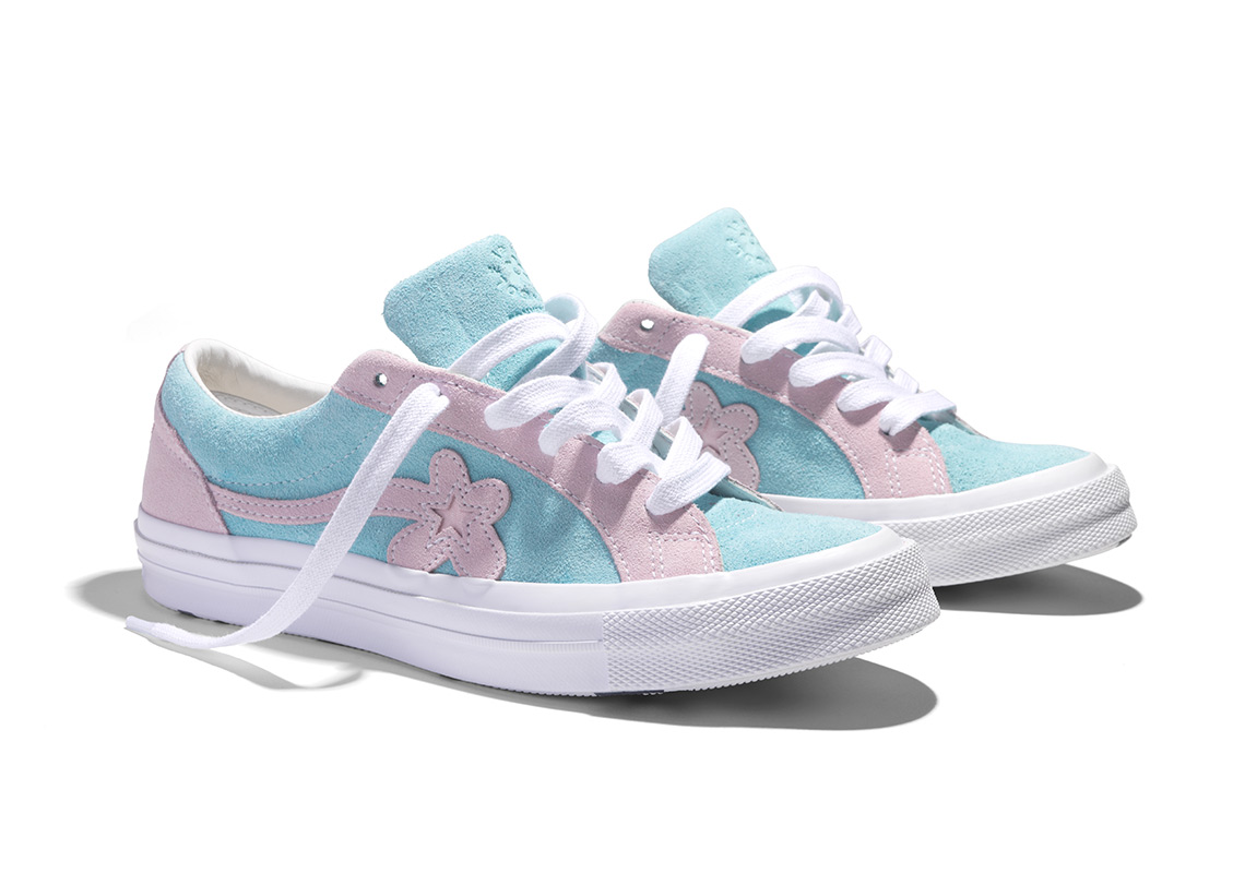 Tyler The Creator Golf Le Fleur Converse One Star Blue Pink 1