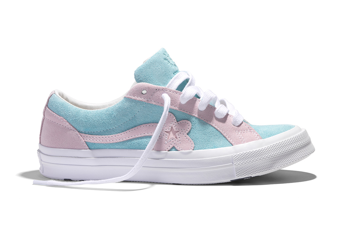 Tyler The Creator Golf Le Fleur Converse One Star Blue Pink 2