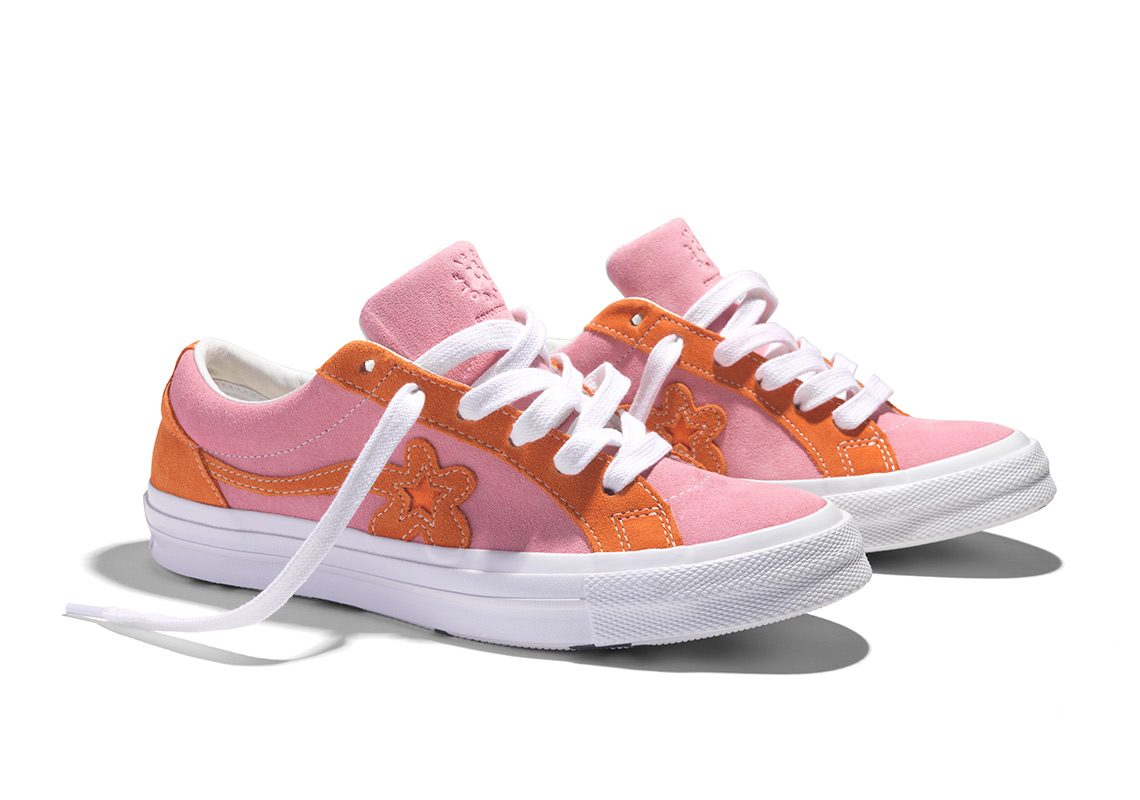 Tyler The Creator Golf Le Fleur Converse One Star Pink Orange 1