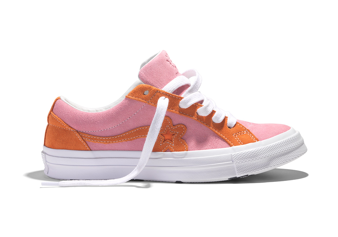 Tyler The Creator Golf Le Fleur Converse One Star Pink Orange 2