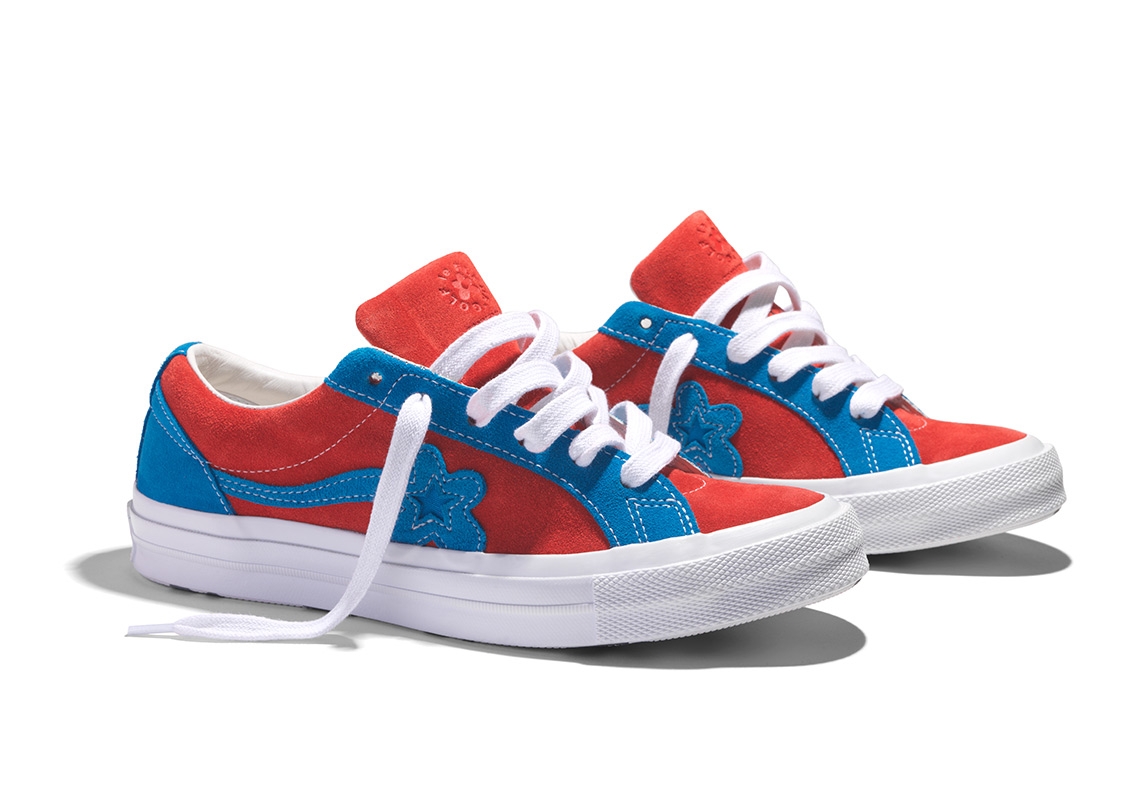 Tyler The Creator Golf Le Fleur Converse One Star Red Blue 1