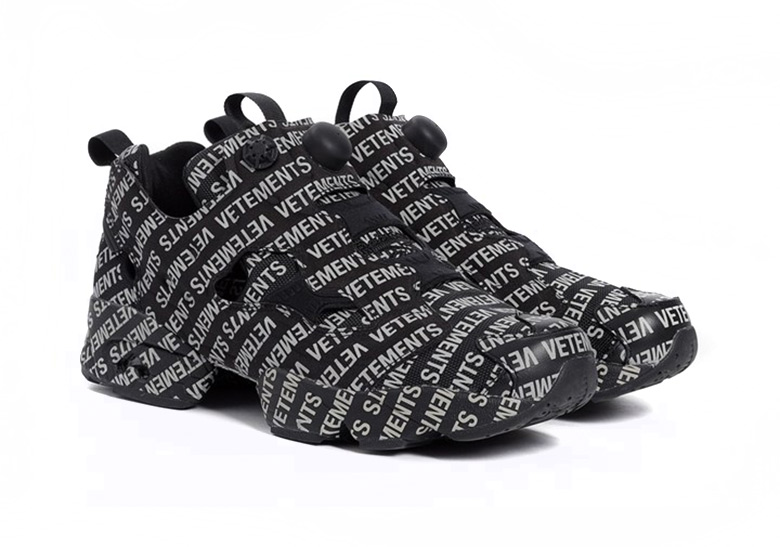 Vetements Reebok Instapump Fury Monogram Black 2019