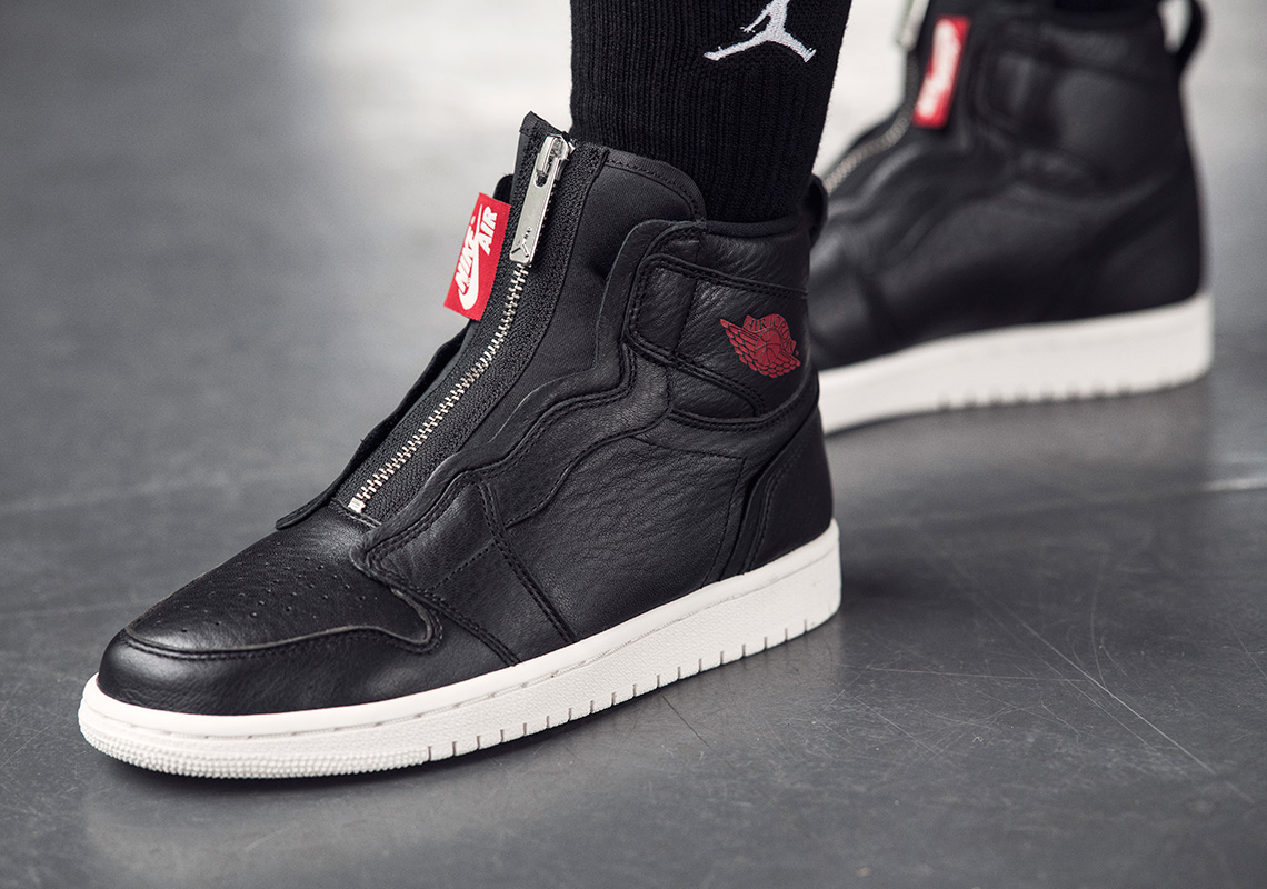 Air Jordan 1 High Zip Black Red Fall