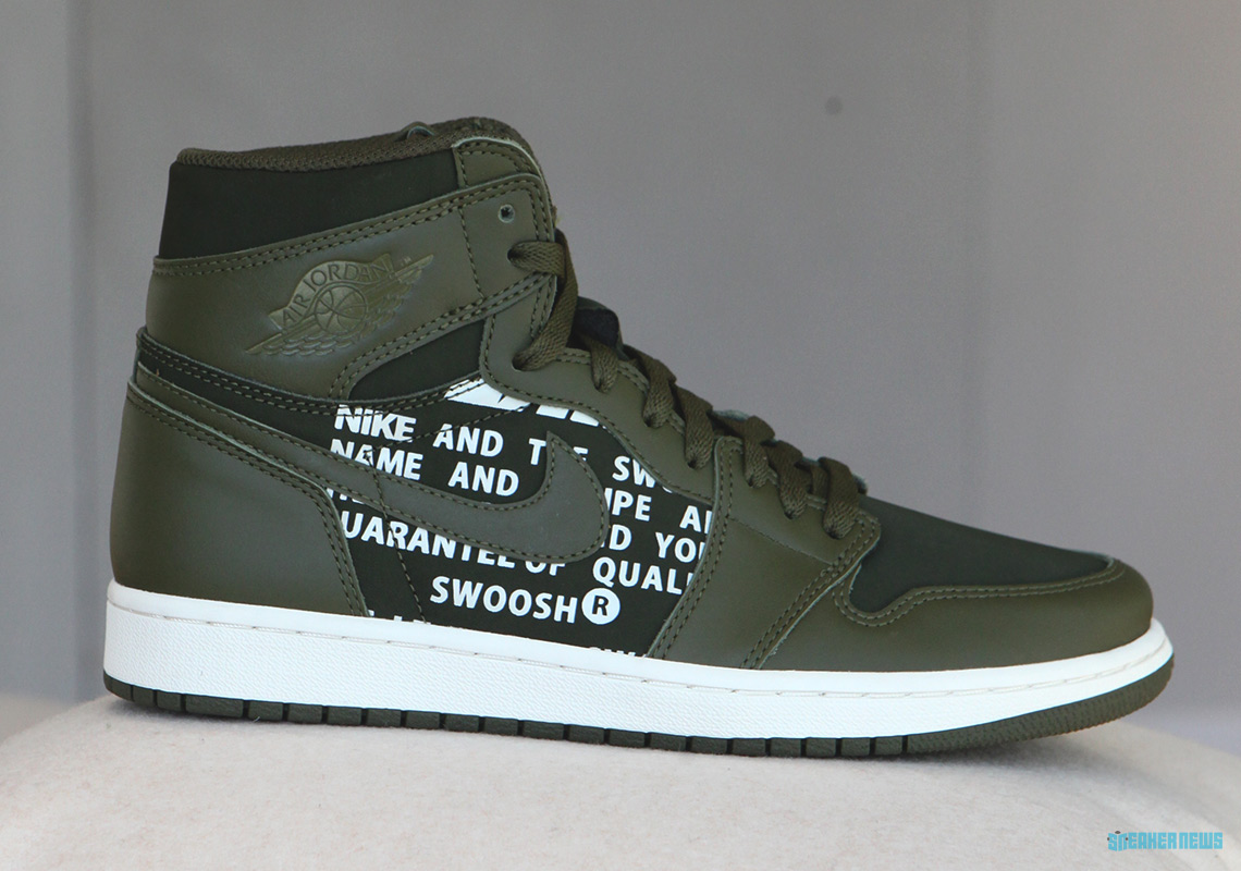 Air Jordan 1 Retro High Og Olive Canvas 1