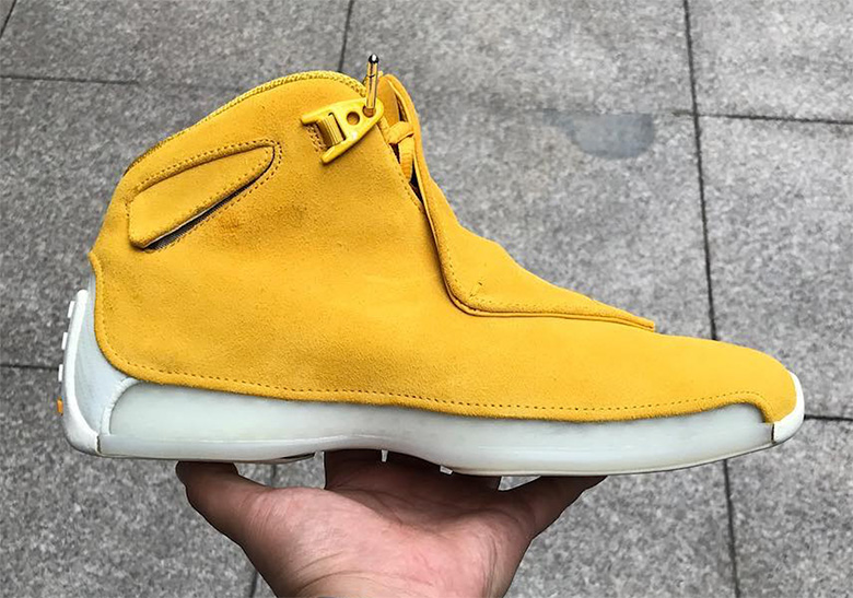 Air Jordan 18 Retro Coming In Yellow Suede