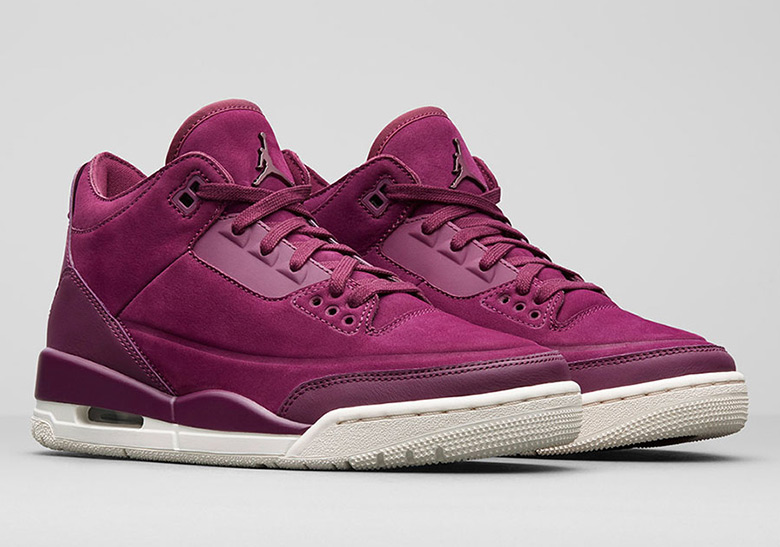 Air Jordan 3 Retro Set To Release In "Bordeaux" For Women